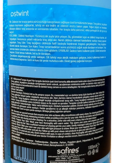 Ostwint Blue Drop Premium Sakal Tıraş Jeli 1 L