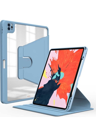 Apple Uyumlu iPad Pro 12.9 2020 4.nesil Kılıf Zore Nayn Dönebilen Standlı Kılıf Kapaklı Kılıf
