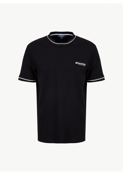 Discovery Expedition Siyah Pamuk Karışımlı T-shirt D6sm-tst3746