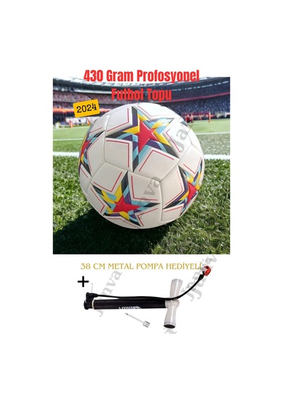 Janva Pompalı FİFA European Red Şampiyonlar Ligi Özel Tasarımı Futbol Topu Lazer Kesim 400 gram 1.Kalite Beyaz