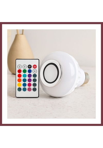 Storeşahin Kumandalı Rgb Led Ampul Bluetooth Hoparlör 7w/3w Shn0720