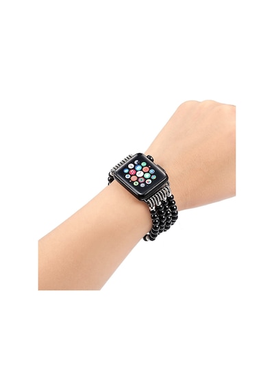 Ally Apple Uyumlu  Watch 7 45 MM 6-5-4 44 MM Full Boncuk Taşlı Kordon Kayı
