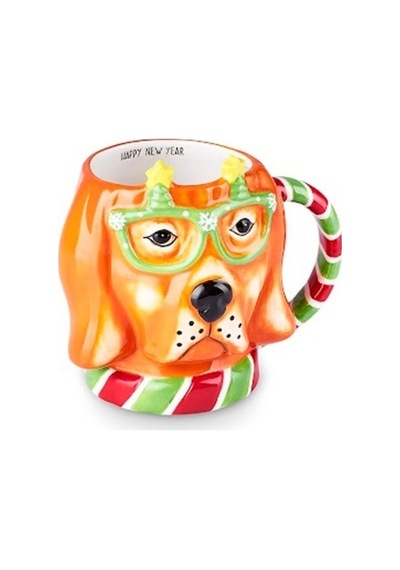 Karaca New Year Yılbaşı Animal Dog Mug 490 Ml