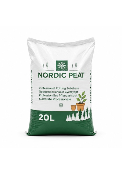 İthal Torf+organik Gübre+perlit Karışımı Nordic Peat 20 Litre İç&dıs Mekan Toprak 1