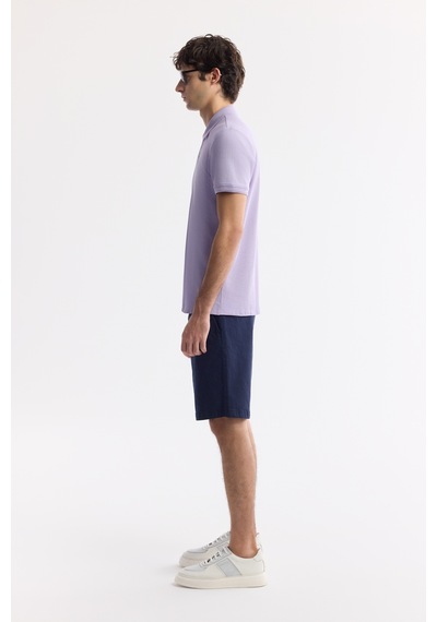 Avva Erkek Lila Kıvrılmaz Polo Yaka %100 Pamuk Basic Regular Fit T-shirt B001032 Avva Erkek Lila Kıvrılmaz Polo Yaka %100 Pamuk Basic Regular Fit T-shirt B001032