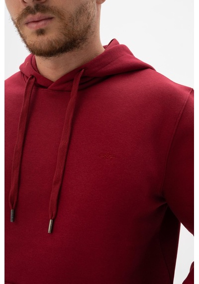 AR-MA Arma Erkek Kanguru Cepli Kapüşonlu Sweatshirt K24254928801 Kırmızı