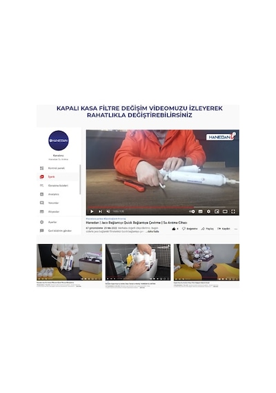 Kapalı Kasa Su Arıtma Cihazı 5 Li Inline Su Arıtma Filtresi