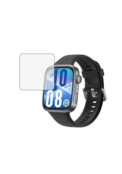 Microcase Huawei Watch Fit 4 İçin Tam Kaplayan Kavisli Ekran Koruyucu 3d Pet Film - Siyah Al3385