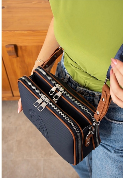 Just Polo Kadın Yeni Sezon Omuz Çantası 232053mh Lacivert Taba