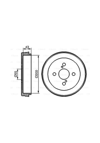 Bosch 0986477138 Fren Kampanası Arka Yaris 1999 2005 Yaris Verso 2002 200 3 4243152021