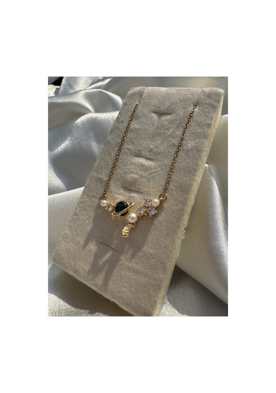 Işıltılı Elegant Heart Necklace Gümüş
