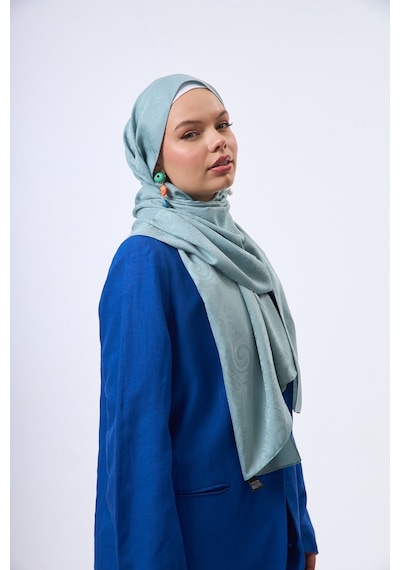 Mirsoy Scarf Velora Modern Desen Şal Mint