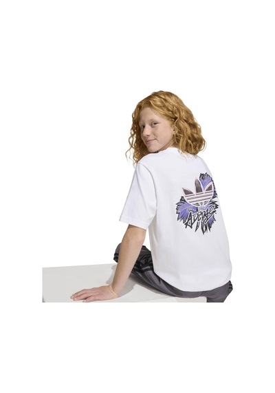 Kd5956-c Adidas Tee Çocuk T-shirt Beyaz Kd5956-c