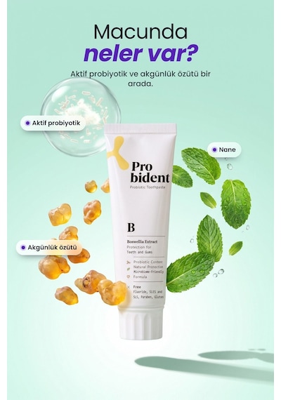 Probident Akgünlük Özütü İlaveli Probiyotik Diş Macunu 75 ML