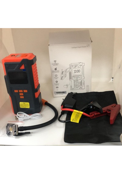 Lebron Akü Takviye+araç Pompası 4 Ü 1 Arada Profesyonel Araç Acil Durum Kiti 16000mah
