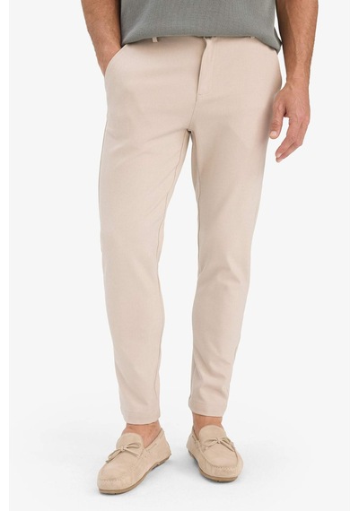 DeFacto Tailored Fit Normal Kesim Düz Paça Her Yöne Esneyen Yazlık Kumaş Pantolon -  C7508AX25SPBG755
