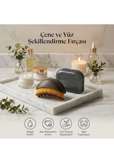 Buffer Lenf Drenaj Ve Yüz Bakım Fırçası Çok Fonksiyonlu Yumuşak Kıllı Yüz Masajı, Cilt Temizleme Ve Çene Hattı Bakım