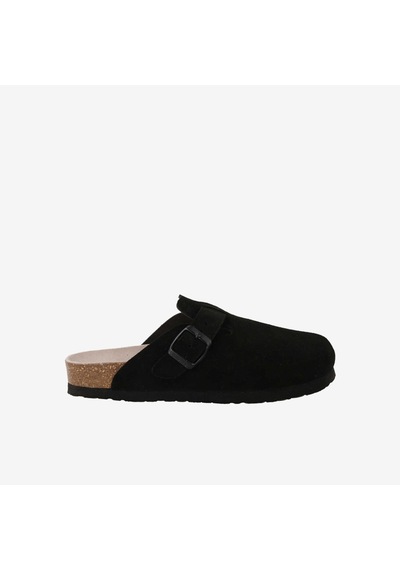Terlik Erkek G106582 Genuins Rıva Velour Black siyah