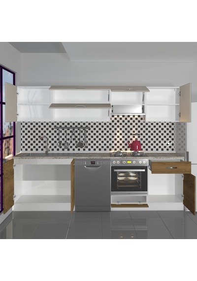 Decoraktiv Elite 280y Ankastre Fırın Modüllü Mdf Hazır Mutfak Dolabı - Tezgah Dahil - Pera - Kumtaşı Çok Renkli Decoraktiv Elite 280y Ankastre Fırın Modüllü Mdf Hazır Mutfak Dolabı - Tezgah Dahil - Pera - Kumtaşı Çok Renkli