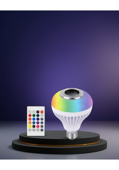 Led Ampul Renkli Işık Bluetooth Hoparlör Xuczlambahoparlörrr-2