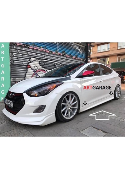 Hyundai Elantra 2010-2016 Arası Marşpiyel Takımı-fiberglass-boyasız