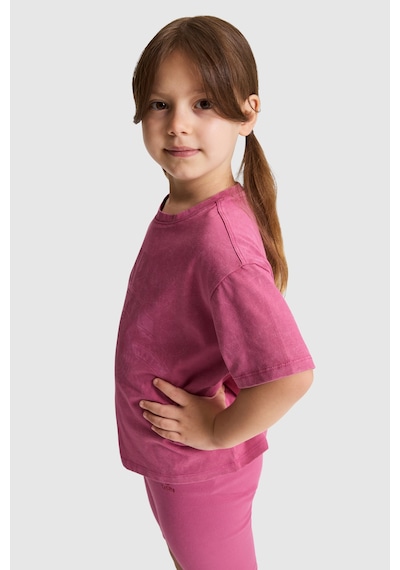 U.S. Polo Assn. Kız Çocuk Fuşya Tişört 50325688-vr023 Fusya
