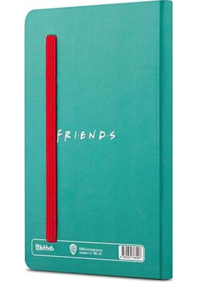 Mabbels Friends Sert Kapak Lastikli Mini Not Defteri Hindi Yeşil 80 Yaprak Çizgisiz 9x14cm Dft-38829