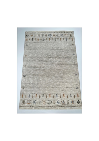 Merinos Valeria Serisi Etnik Desenli Salon Oturma Odası Halısı Hav Toz Vermez Dokuma Taban 91003-060 Krem