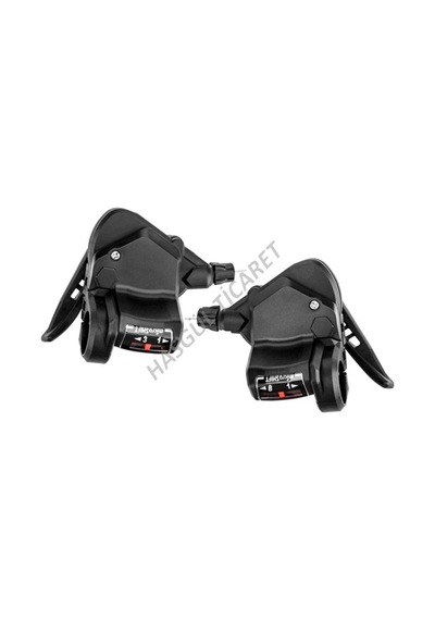 Hsgl Bisiklet microSHIFT TS-38-8  3x8 vites kolu Shimano mod Siyah