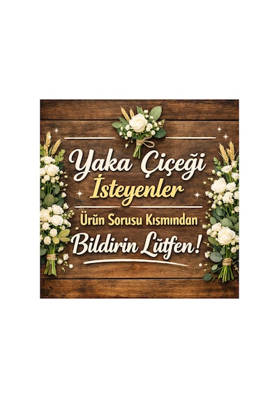 İncili Tüllü Islak Lale Gelin Buketi - Lale Gelin Çiçeği - Islak Lale 19 Lale Islak Karbeyaz Diğer