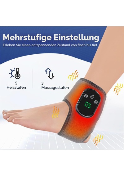 Elektrikli Ayak Masajı, 1800 Mah Pil İle Taşınabilir Kablosuz Ayak Masajı, 5 Isı Seviyesi, 3 Titreşim Modu, Ayak Bileği, Topuk, Taban Ve Ayağın Arkası İçin Şarj Edilebilir Masaj Cihazı Elektrikli Ayak Masajı, 1800 Mah Pil İle Taşınabilir Kablosuz Ayak Masajı, 5 Isı Seviyesi, 3 Titreşim Modu, Ayak Bileği, Topuk, Taban Ve Ayağın Arkası İçin Şarj Edilebilir Masaj Cihazı