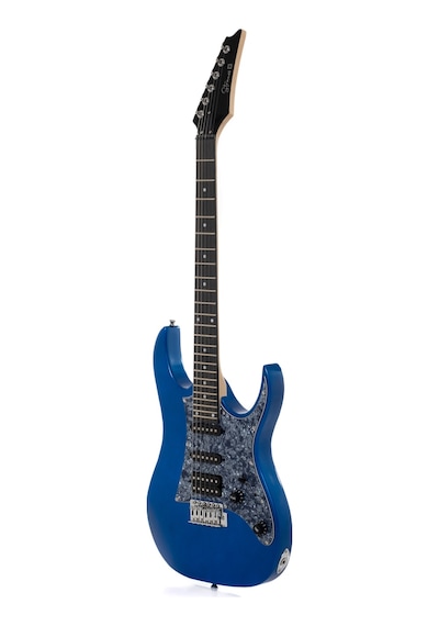 Strauss Esh-22 Mbl Elektro Gitar Hss - Metalik Mavi Set Anfi-softcase-askı-tel-kablo-pena