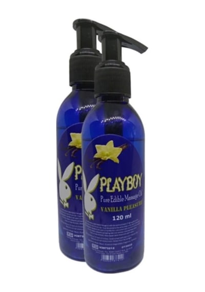 Playboy Pure Edible Massage Oil 120ml Vanilya Aromalı Masaj Yağı 2 Adet