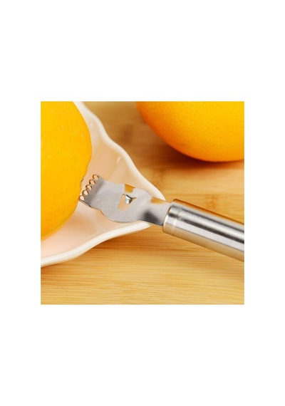 Paslanmaz Çelik Narenciye Soyucu Kabuk Çizme Ve Soyma Aparatı 16 Cm Gri - 864194622 Gri