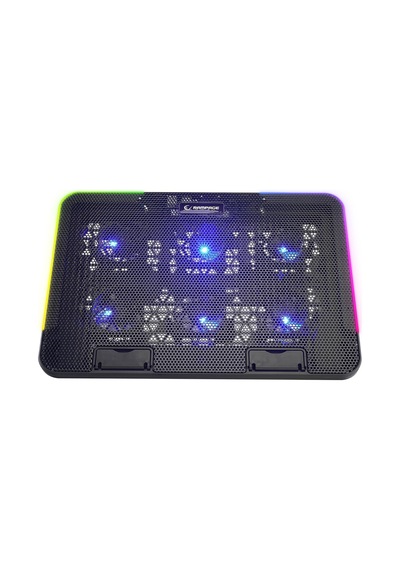 Sıxpower R9 6 Fan Rgb Işıklı Telefon Tutuculu Notebook Soğutucu