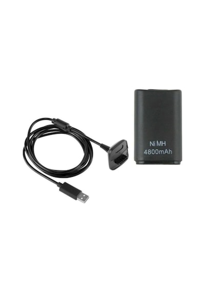 Knt-01 4800mah Xbox 360 Joystick Kol Batarya Şarj Kablosu