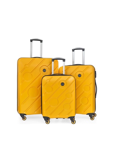 Ççs 5208 3 Lü Abs Valiz Seti-sarı Sarı
