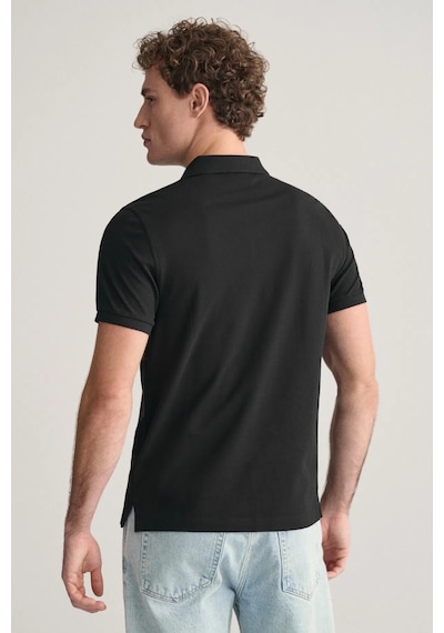 Gant Erkek Regular Fit Polo T-shirt - Siyah Siyah