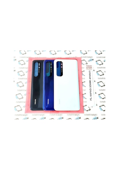 Xiaomi Mi Note 10 Lite Arka Kapak Batarya Pil Kapağı (Cam) (509001313)
