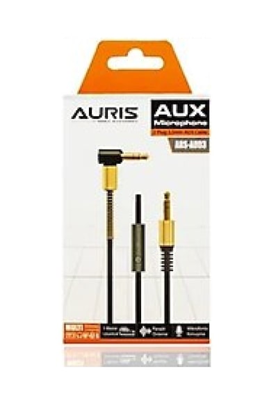 Auris Ars-au03 Mikrofonlu Aux Kablo 3.5mm Yaylı Altın Uçlu