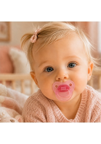 Wee Baby Akide Damaklı Silikon Emzik 18+ Ay Pembe