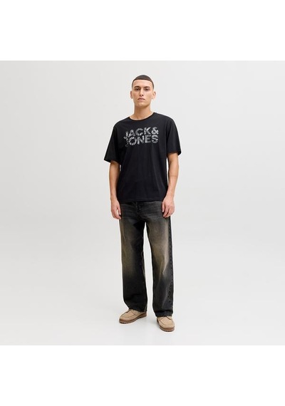 Jack & Jones Jack&jones Jeff Logo Erkek Siyah Tişört Siyah