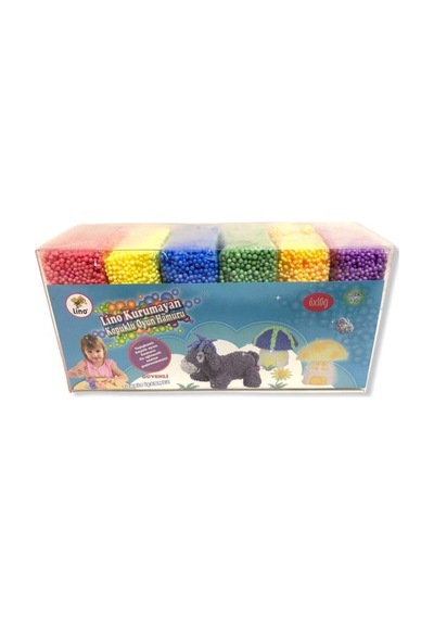Lıno 152017 Kurumayan Köpük Oyun Hamuru 6x10gr