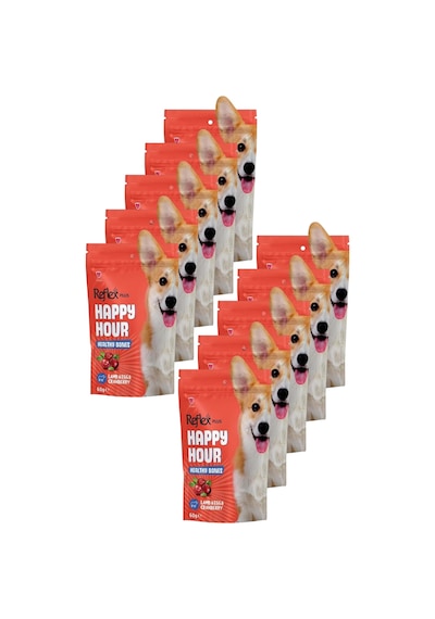 Happy Hour Kemikler İçin  Köpek Ödül Maması 10 X 60gr