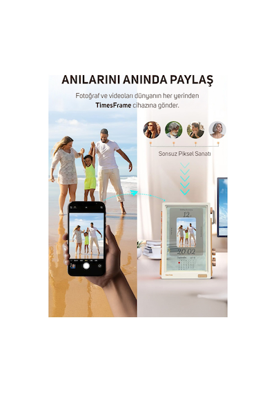 Divoom Times Frame 10.1 Akıllı Kişiselleştirilebilir Dijital Çerçeve, 64gb Beyaz