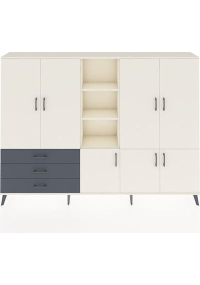 Arges Dolap 11 Raflı 3 Çekmeceli 7 Kapaklı 220x30x163 Aytaşı-ayta Aytaşı-aytaşı/antrasit Arges Dolap 11 Raflı 3 Çekmeceli 7 Kapaklı 220x30x163 Aytaşı-ayta Aytaşı-aytaşı/antrasit