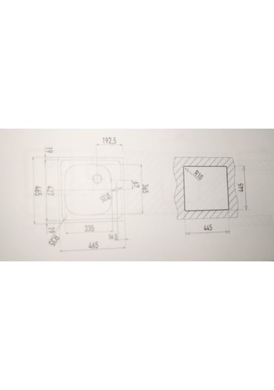 Teka E 50 1B 46.5 x 46.5 Tezgah Üstü Mutfak Eviyesi
