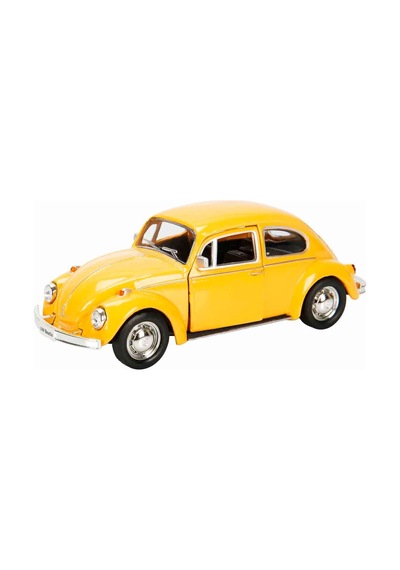 1:32 Rmz City Alman Klasikleri Serisi Die Cast Çek Bırak Model Araba - Turuncu Volkswagen Beetle Sar