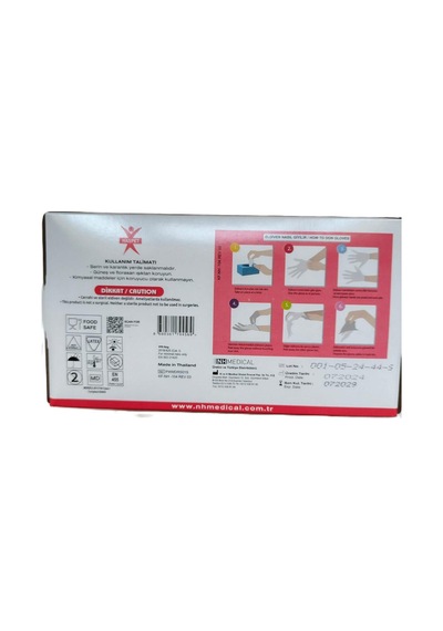 Haspet Pudralı Lateks Eldiven Small 100 Lü Beyaz