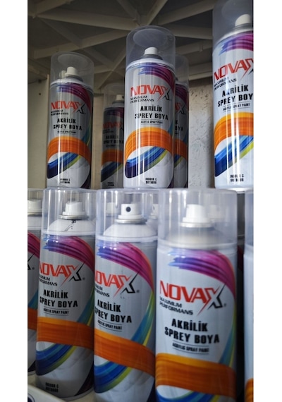Novax Akrilik Sprey Boya 400 Ml Mat Siyah